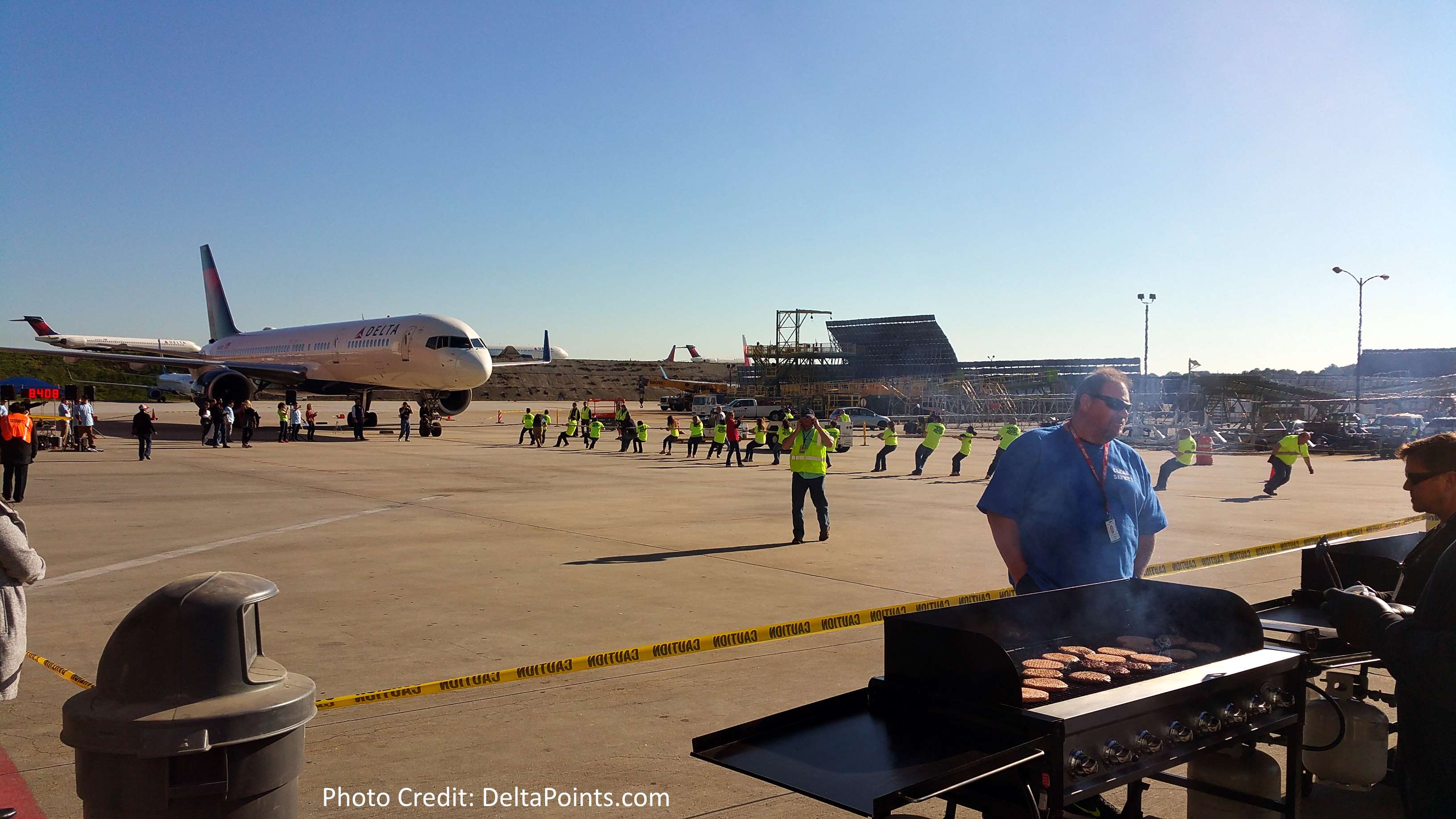 I went totally “Plane Crazy” at the Delta Charity Jet Pull – by Noah Mark