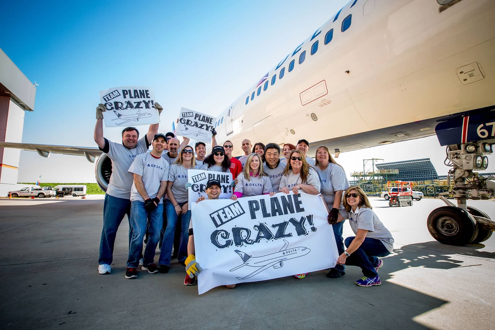 I went totally “Plane Crazy” at the Delta Charity Jet Pull – by Noah Mark