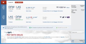 first class dfw to dtw to las