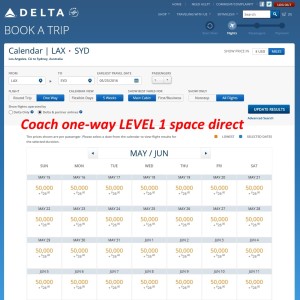 lots of open coach seats lax to syd direct