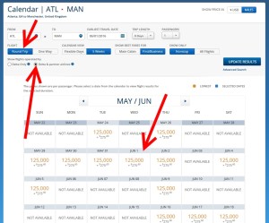 many open dates for round trip search in june16