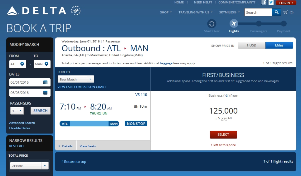 How much longer till Delta fixes partner one-way award booking bug (it has been 5 days now)!