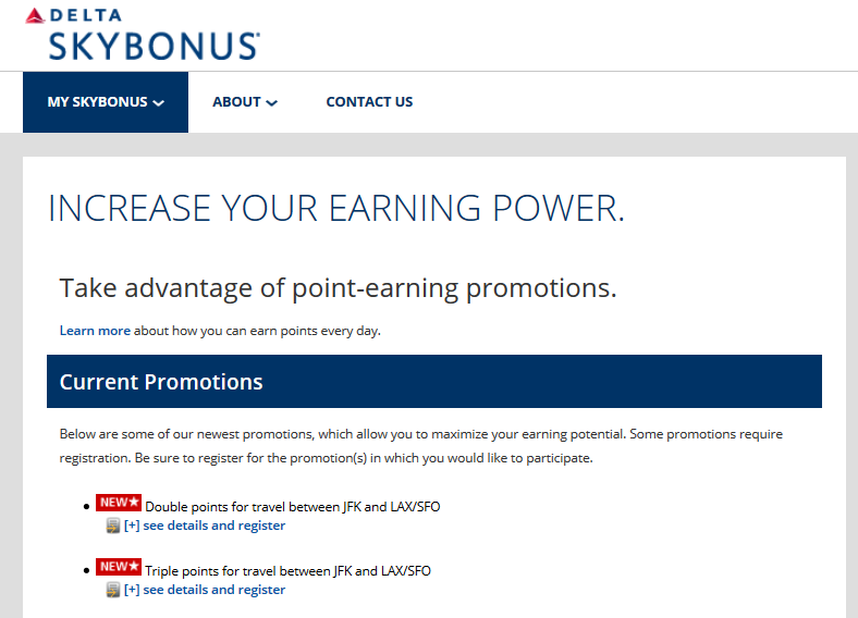 New Skybonus promos to/from JFK – Has loss of Diamond upgrades had an impact?