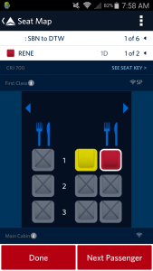 delta blocking all of 1st class seats