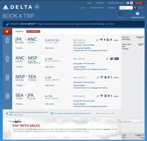 nyc to anc delta-com weekend run