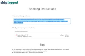 skiplagged link NO for basic economy