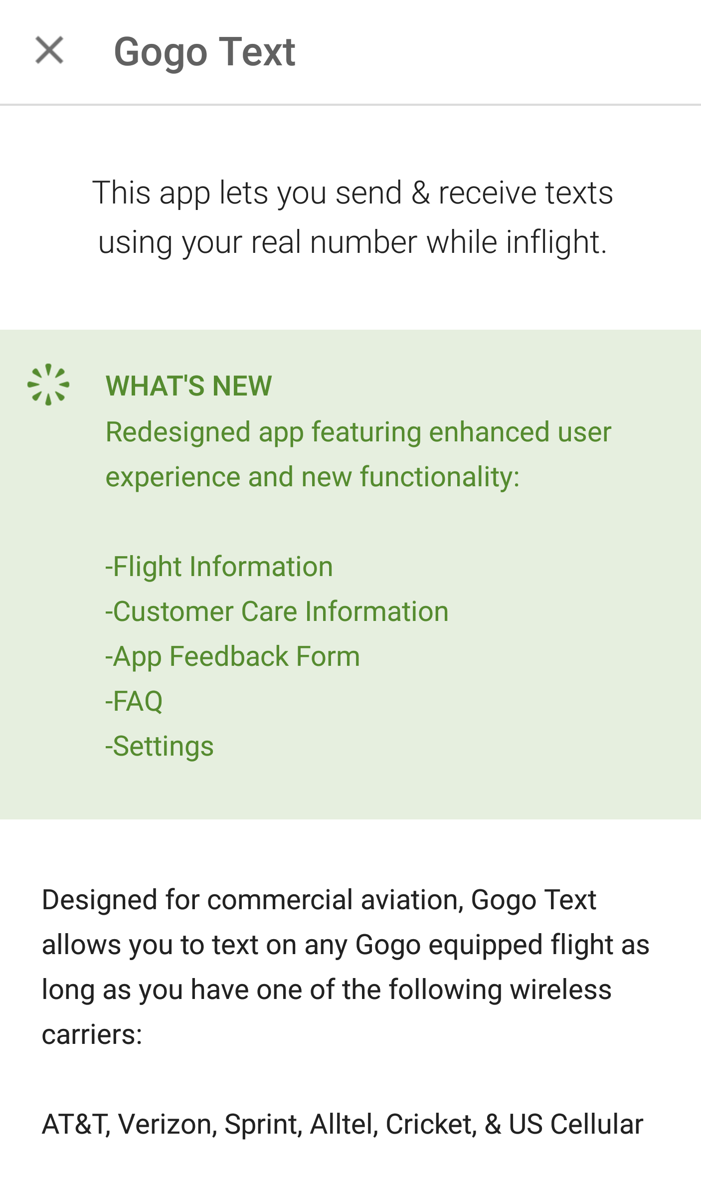 GoGo ends support for free GoGo to Text for most users (sorta)
