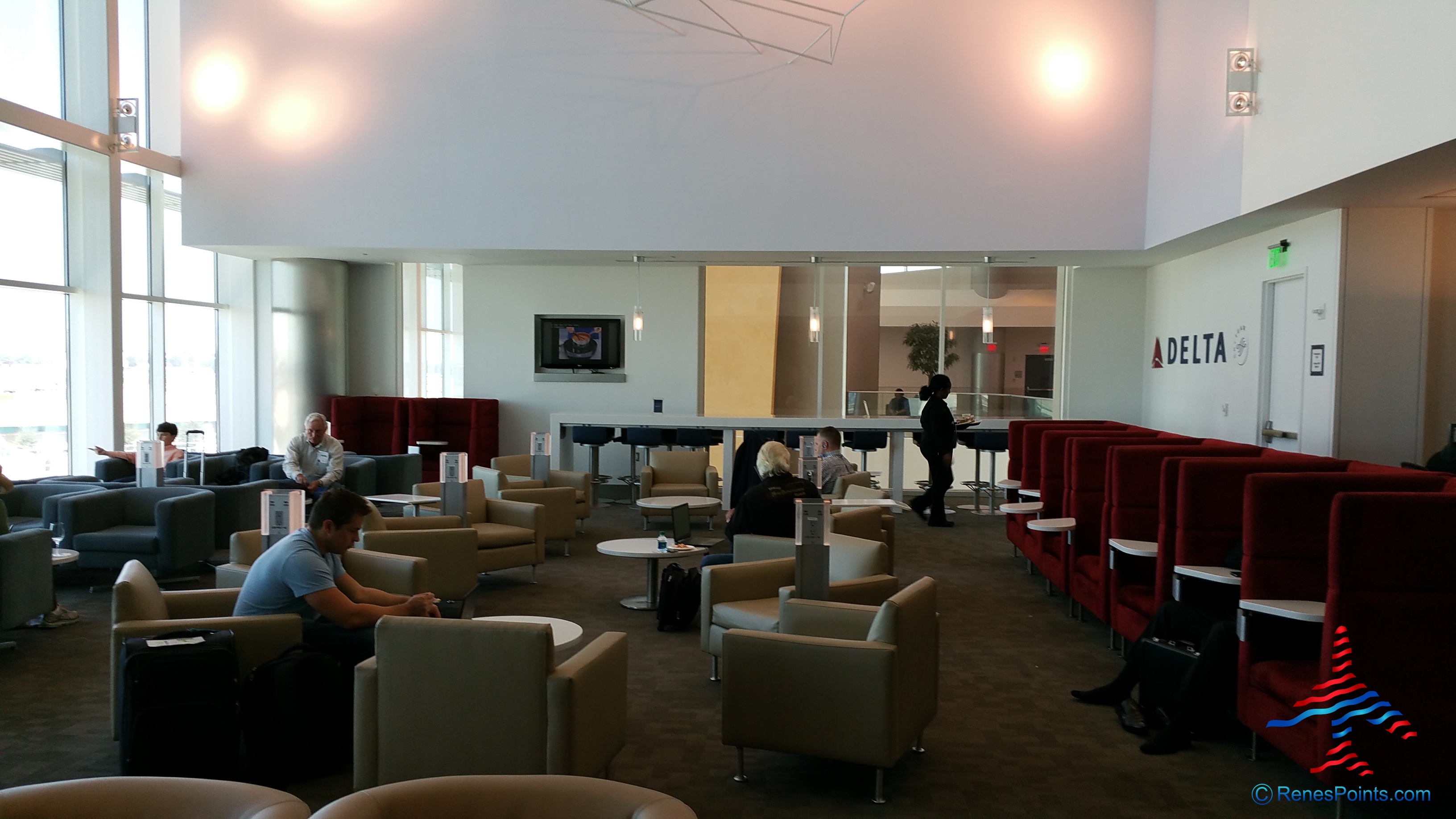 Delta Sky Club Atlanta ATL F International concourse Review by Renes Points