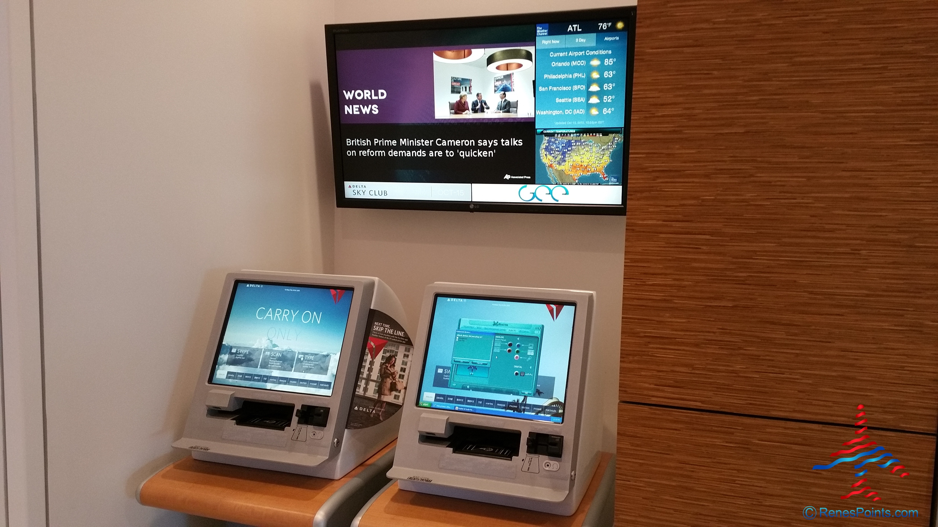Delta Sky Club Atlanta ATL F International concourse Review by Renes Points