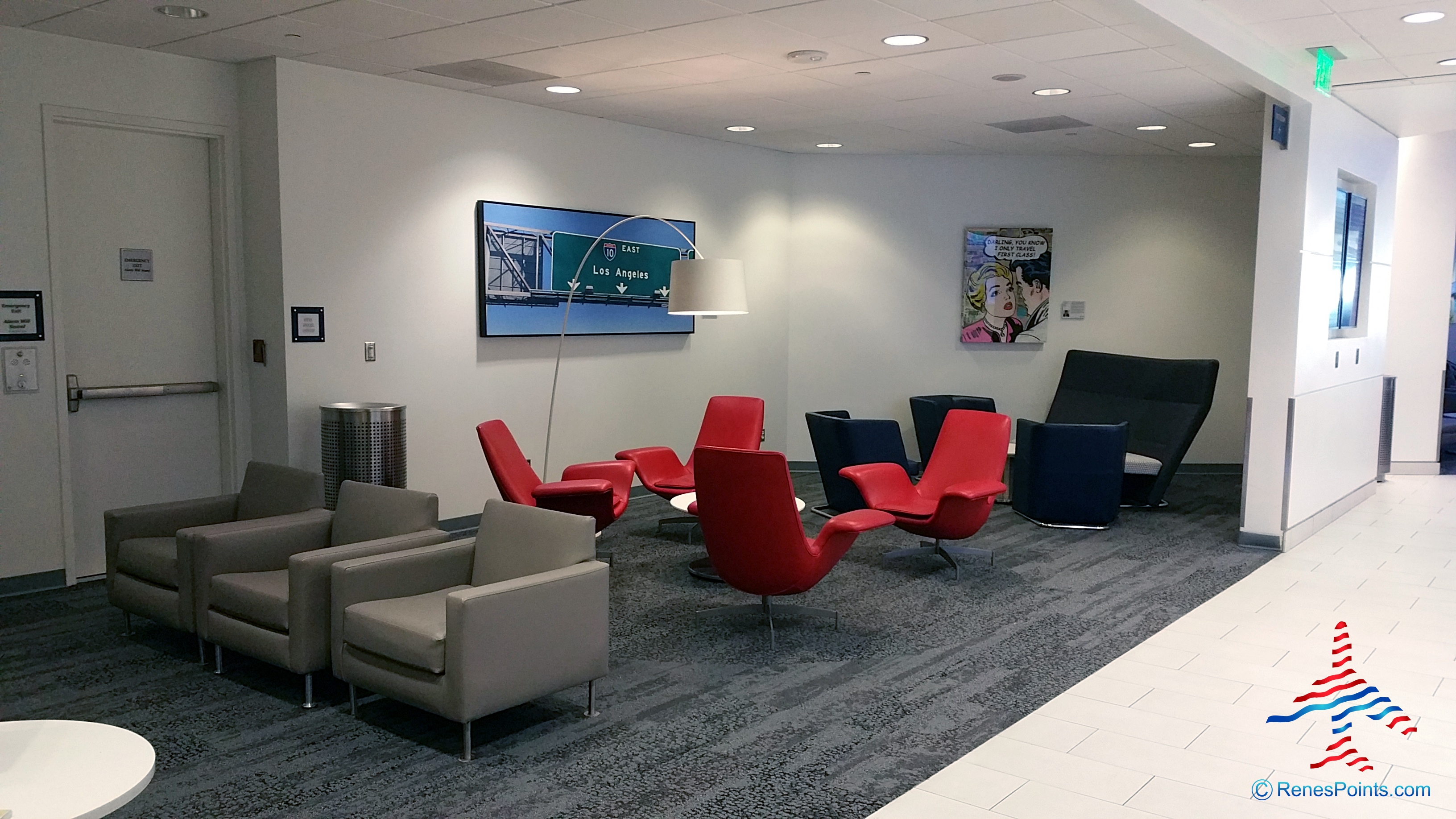 Los Angeles (LAX) Delta Sky Club refurbished 2015 review by RenésPoints (Now Closed with T2/3 move)