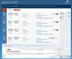 dtw to dfw price drop