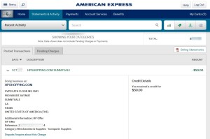 my 50 credit for my new hp laptop