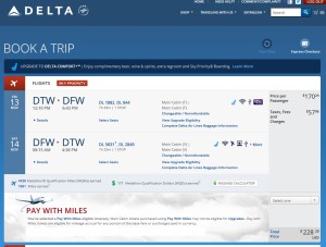 overnight dtw to dfw via slc