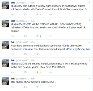 tweets from Eric on twitter Delta seats changes for FAs work comfort (2)