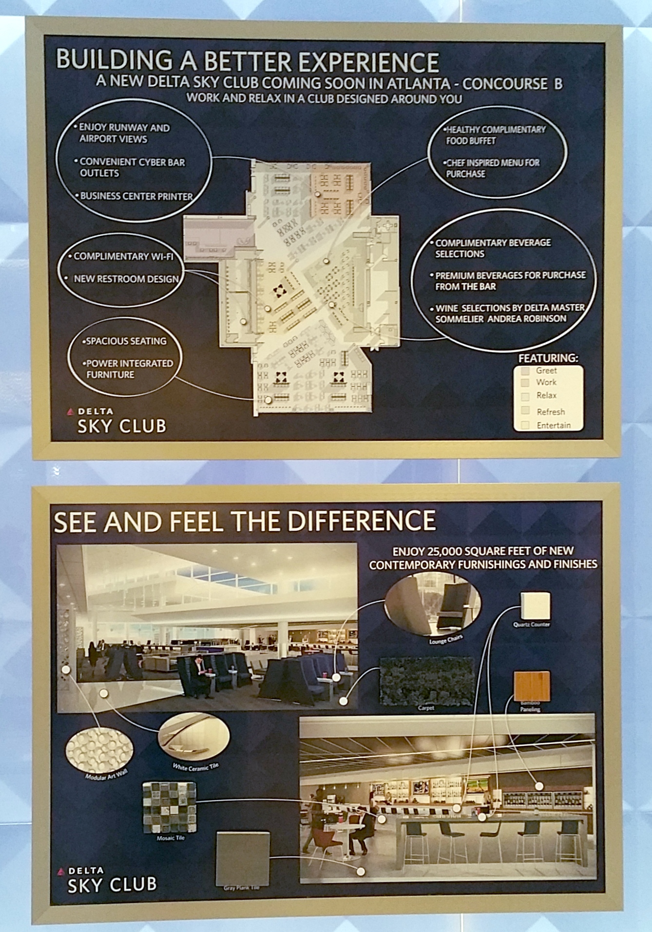 Delta Sky Club Atlanta ATL B concourse near B10 Review (Now Closed)