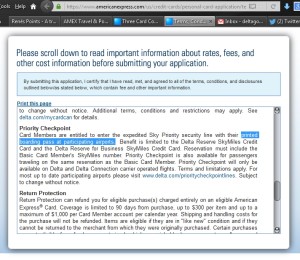 from amex tandc reg delta reserve card