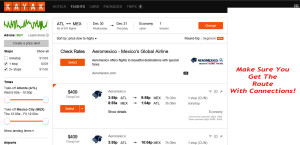 AeroMexico Atlanta to Mexico City 2015 Last Minute Mileage Run Kayak