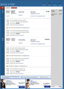 B San Francisco to Milan Italy Delta Mileage Run