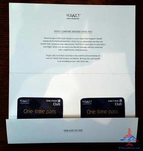 hyatt diamond welcome pack renespoints blog review (4)