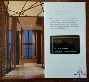hyatt diamond welcome pack renespoints blog review (9)
