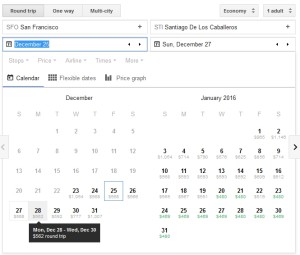 many days sfo to sti