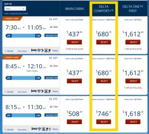 new w fare on delta - com