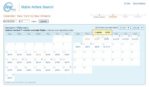 nyc to new orleans matrix