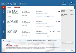 weekend redeye delta-com lax to mem