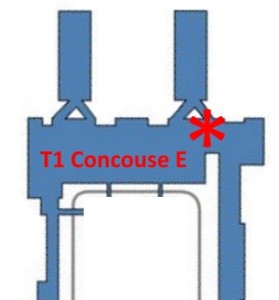 where the msp escape lounge is in terminal E