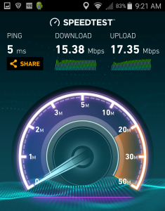 wifi speed Escaple Lounge MSP