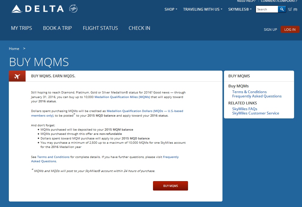 delta mqm mileage booster