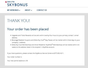 my flying blue biz points all out