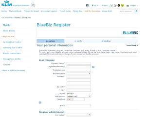 page one flying blue biz