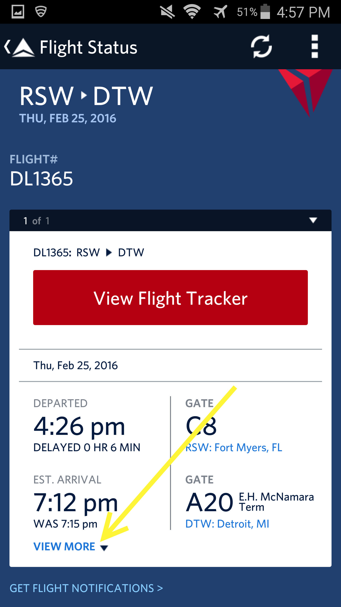 Tracker Delta Flight Status - fz5jkwj