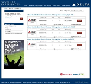 attend the Mitsubishi classice at tpc sugarloaf