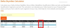 cheap fare atl lax rt delta mqms earned