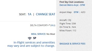 delta c+ on a crj200