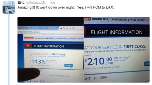 delta drops price for 1st class upgrade to sell seats cheap