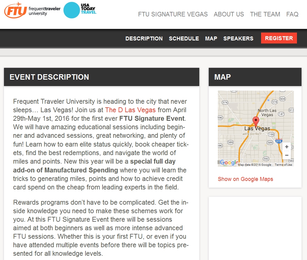 No Freddie Awards or Delta JET pull for me this year. I will be at FTU Vegas (see you there?)!