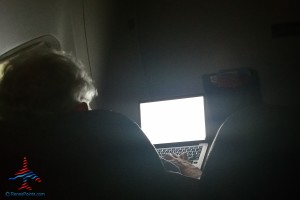 guy in 1a slc to phx laptop on from gate to takeoff