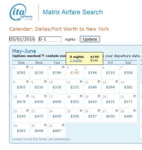 matrix dfw to slc to jfk