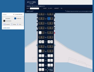 seat map crj200 delta atl to sbn - Eye of the Flyer