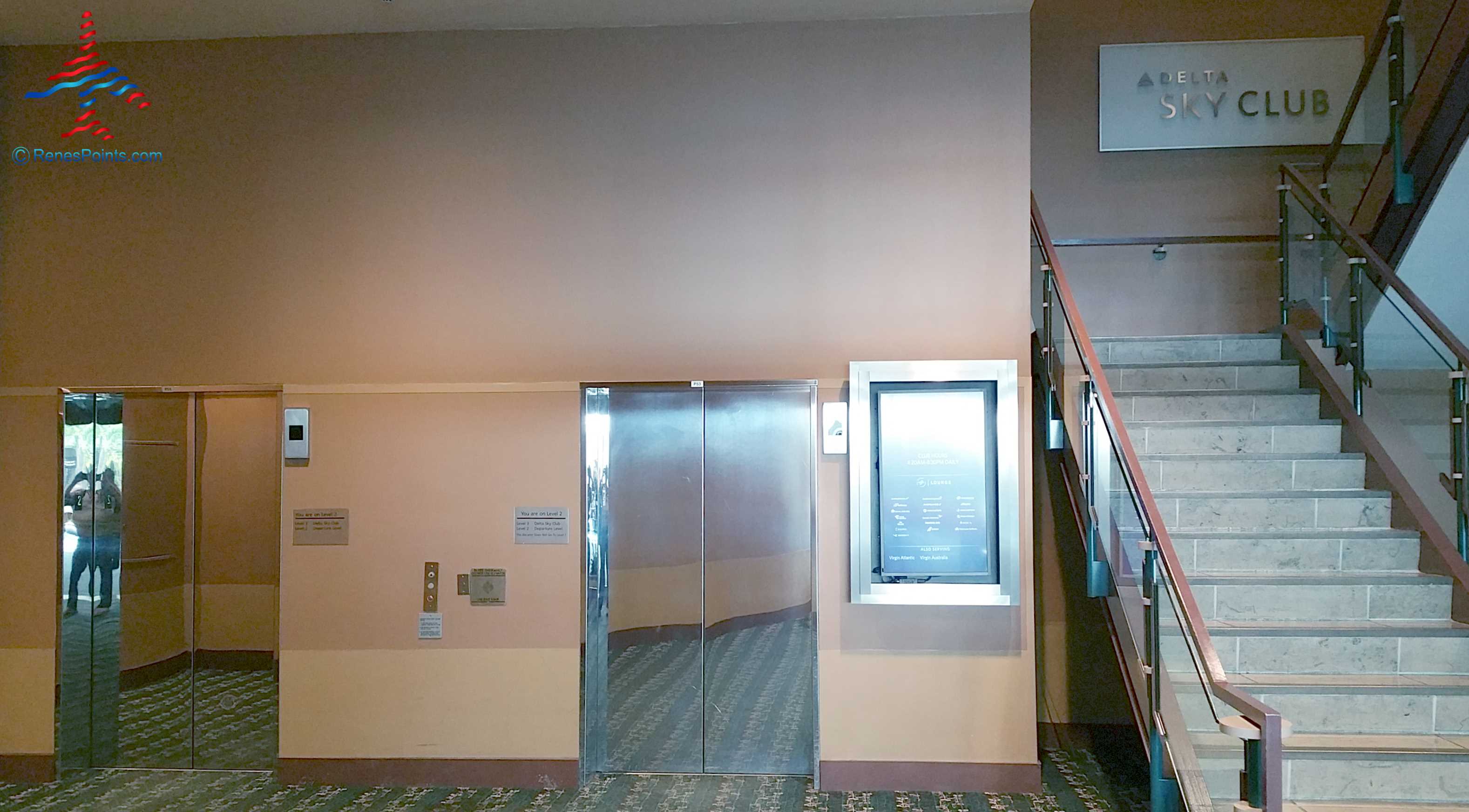 Delta Sky Club Orlando MCO airport review by RenésPoints