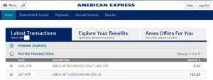 amex sync 5 bucks amex gift cards