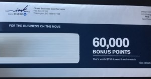 chase mail ink offer 60k