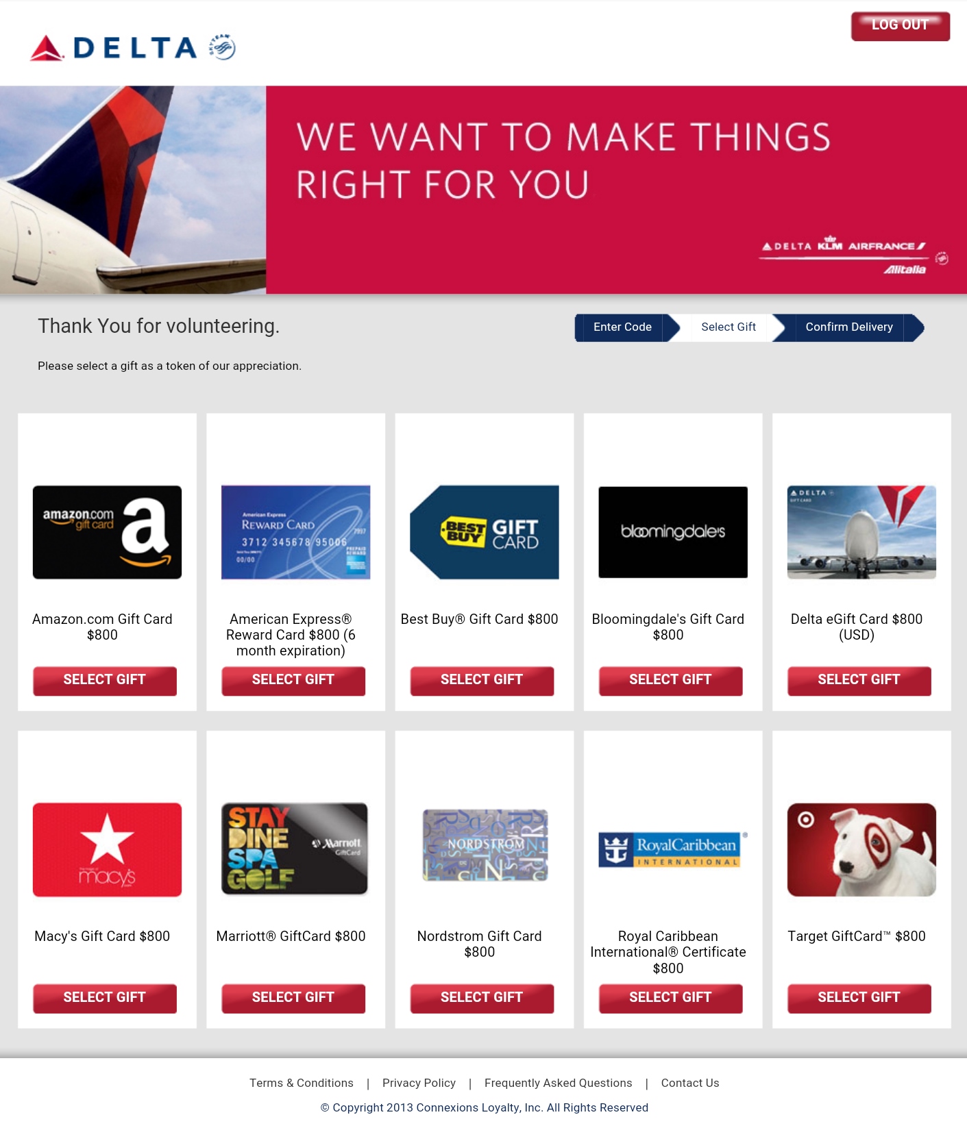delta gift card choice screen shot 2 renespoints blog Eye of the Flyer
