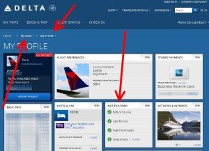 delta notifications in my delta