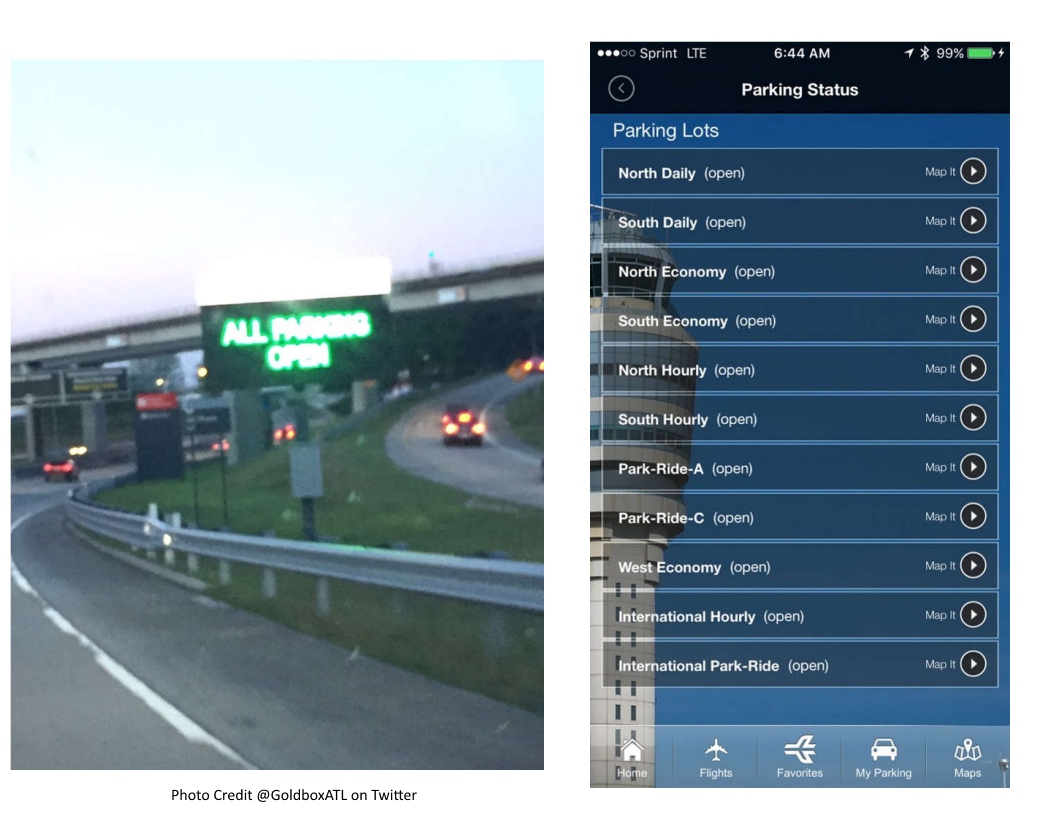 If you fly ATL Atlanta Airport, you MUST have this APP “iflyATL” (and it’s free and works)!