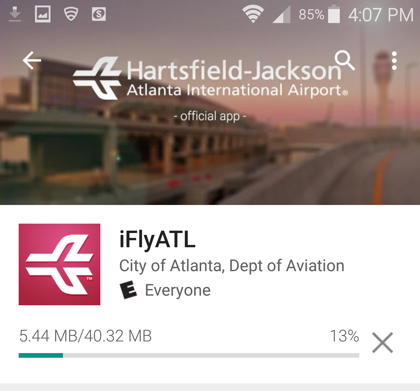 If you fly ATL Atlanta Airport, you MUST have this APP  “iflyATL” (and it’s free and works)!