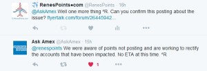 slow amex points posting